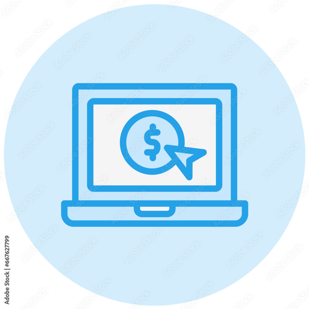 Pay per click Vector Icon Design Illustration Pay per click Vector Icon Design Illustration