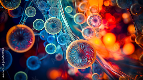 Cellules vues au microscope photo