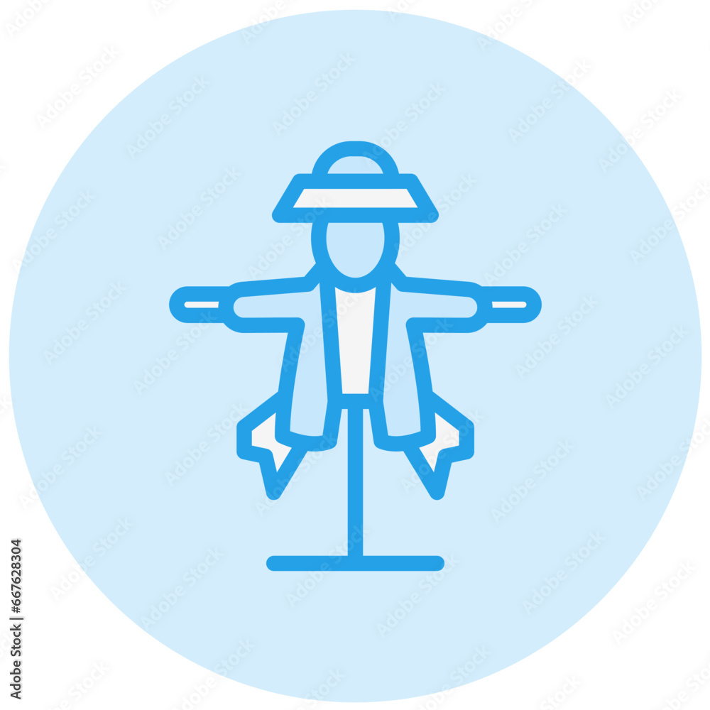 Scarecrow Vector Icon Design Illustration