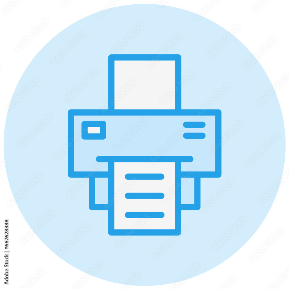 Printer Vector Icon Design Illustration Printer Vector Icon Design Illustration