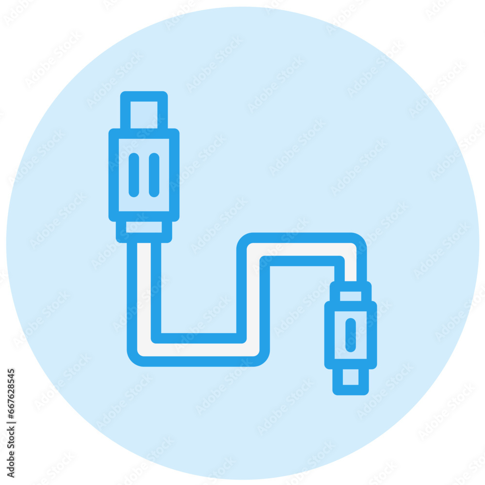Cable Vector Icon Design Illustration Cable Vector Icon Design Illustration