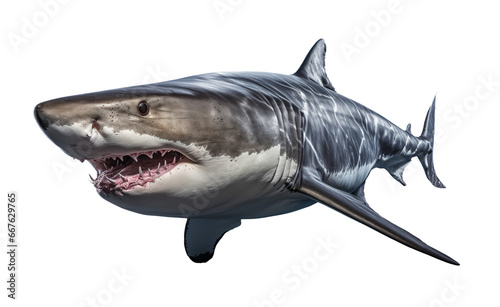 shark isolated on white - transparent background PNG
