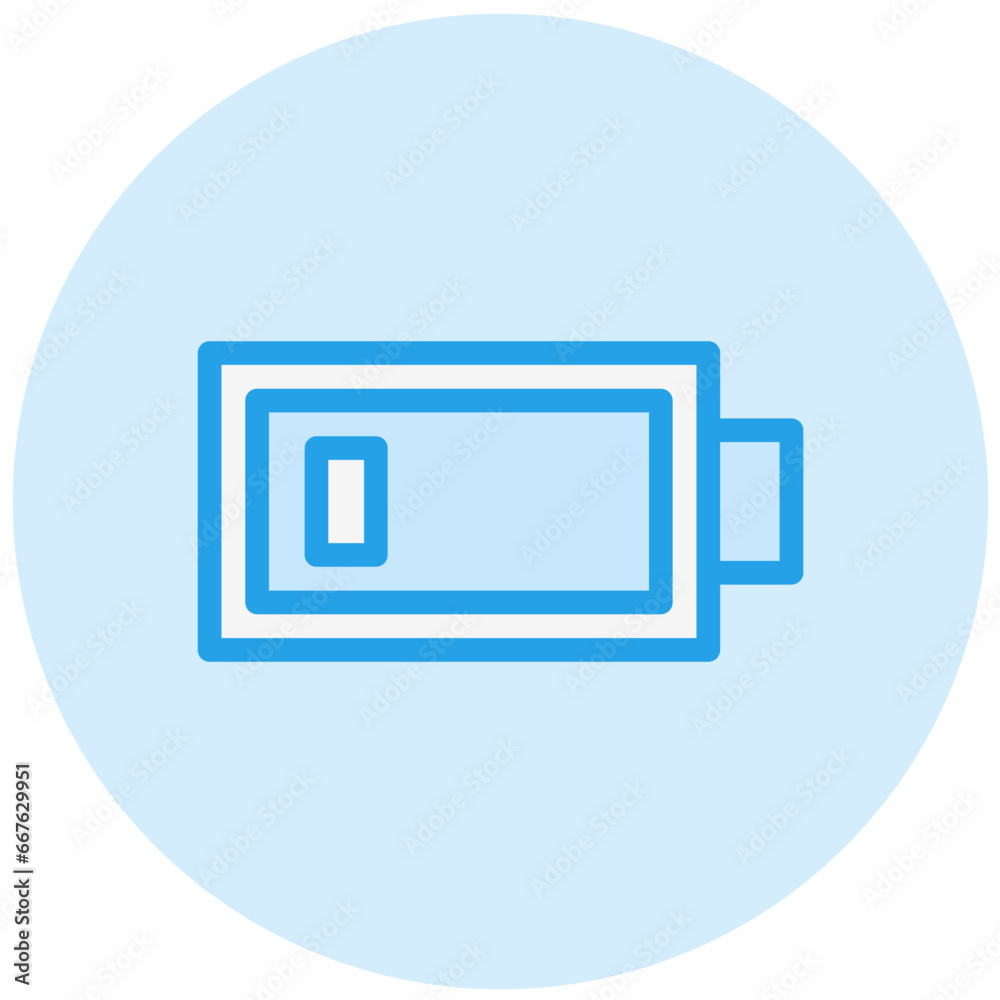 Low Battery Vector Icon Design Illustration Low Battery Vector Icon Design Illustration