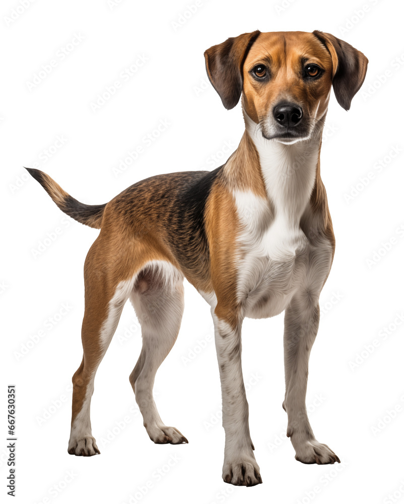 Dog jack russell terrier isolated on white - transparent background PNG