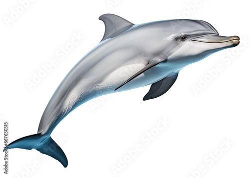 dolphin isolated on white background - transparent background PNG