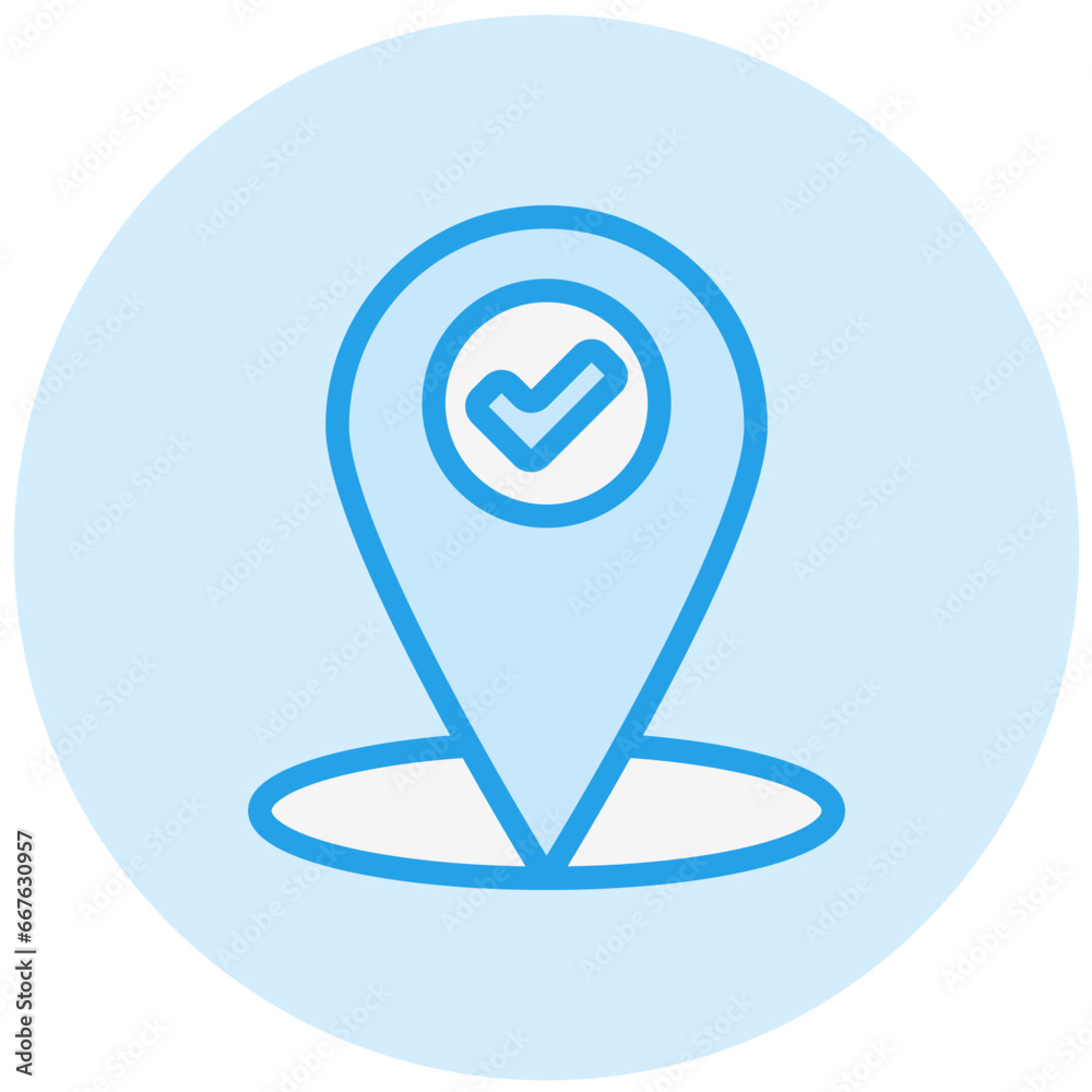 Location Check Vector Icon Design Illustration Location Check Vector Icon Design Illustration