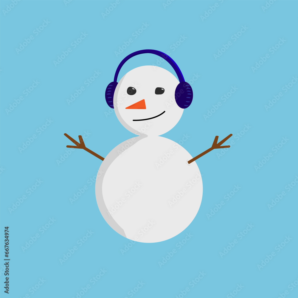 Christmas snowman vector design Christmas snowman vector design