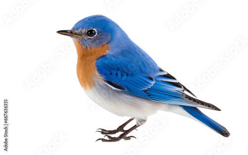 Bluebird Elegance on Transparent background photo