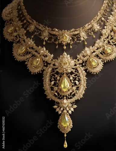 Radiant Gold Necklace: A Shimmering Masterpiece of Exquisite Jewelry