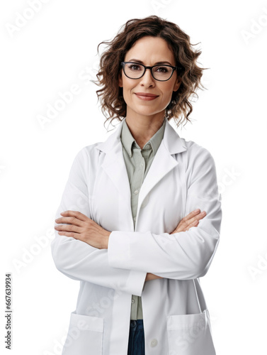 Professional pharmacist in transparent background photo