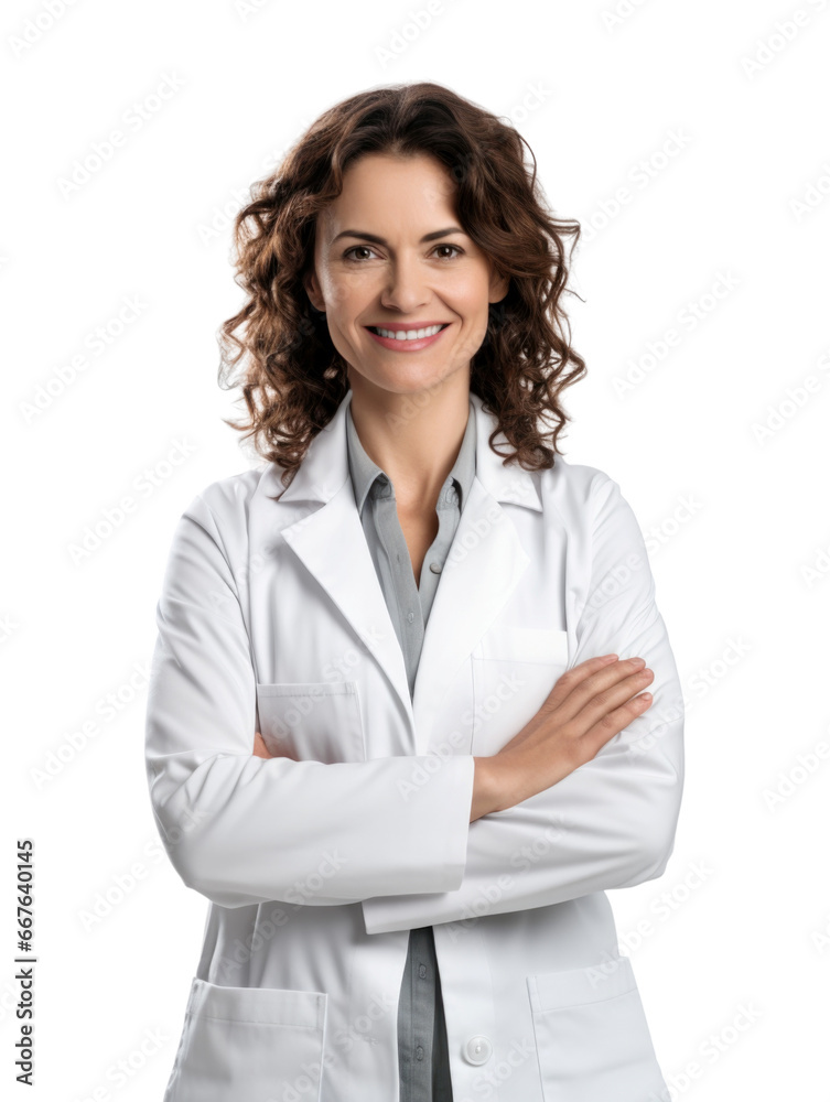 Professional pharmacist in transparent background