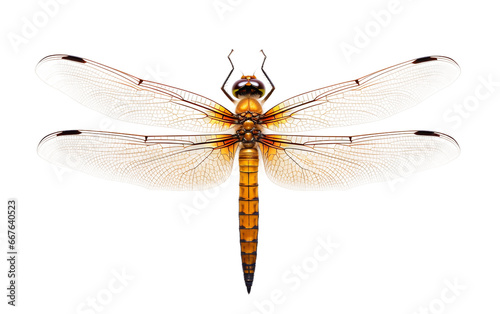 Graceful Dragonfly in Nature on Transparent background