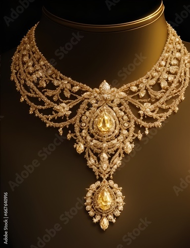 Radiant Gold Necklace: A Shimmering Masterpiece of Exquisite Jewelry