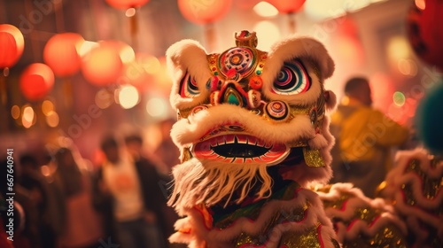 Chinese lion dance