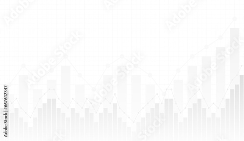 White background about financial economy, economic growth graph. Currency chart, vector illustration.