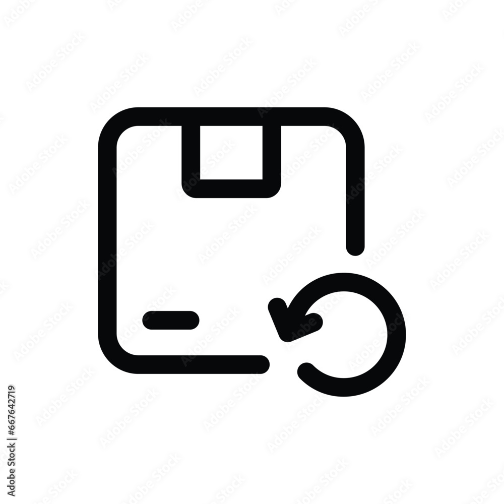 Return Delivery icon in trendy outline style isolated on white background. Return Delivery silhouette symbol for your website design, logo, app, UI. Vector illustration, EPS10. Return Delivery icon in trendy outline style isolated on white background. Return Delivery silhouette symbol for your website design, logo, app, UI. Vector illustration, EPS10.