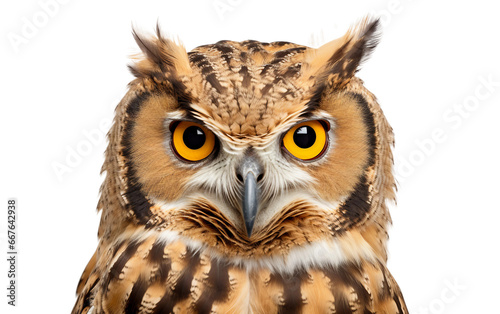 Minimalist Owl on Transparent background