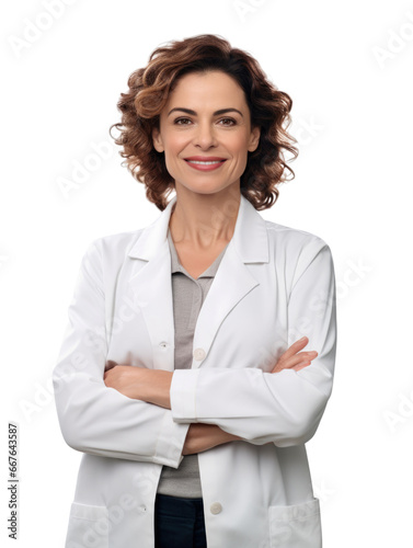Professional pharmacist in transparent background