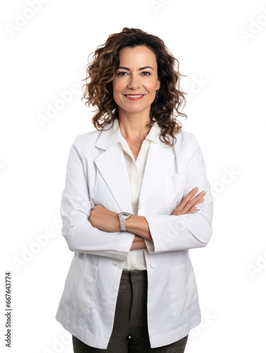 Professional pharmacist in transparent background