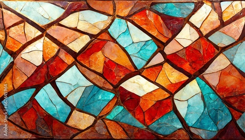 Stained Glass Texture of Jasper Stone
