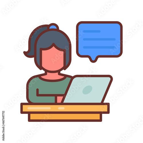 BloBlogger icon in vector. Illustrationgger icon in vector. Illustration
