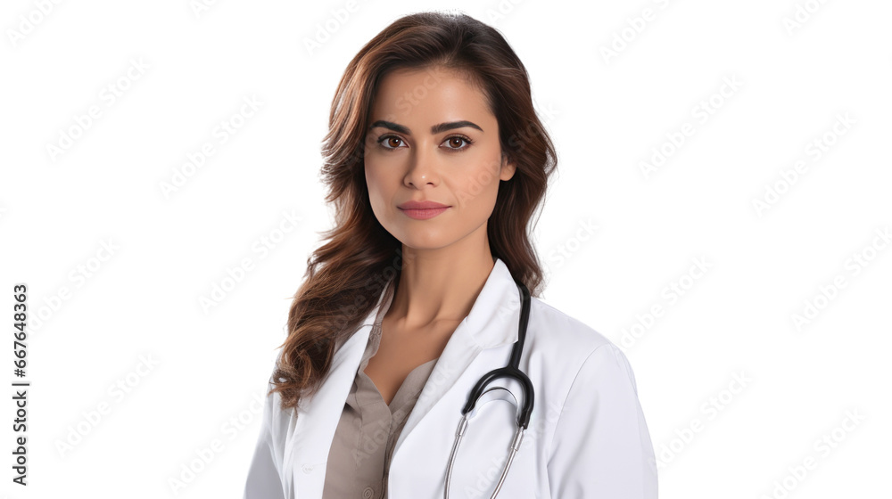 Portrait of a mid adult Mexican female doctor Portrait of a mid adult Mexican female doctor