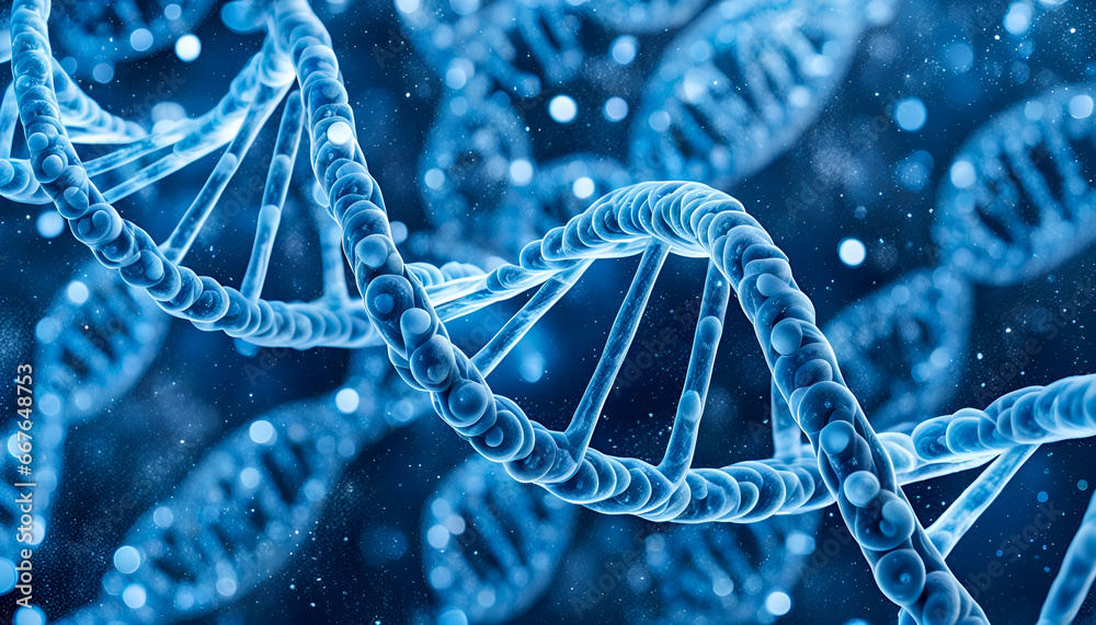 DNA helix blue background DNA helix blue background