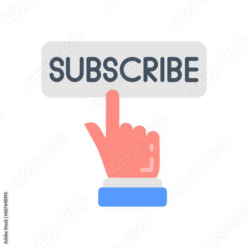 Subscribe icon in vector. Illustration