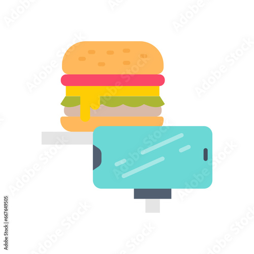 Food Blogger icon in vector. Illustration