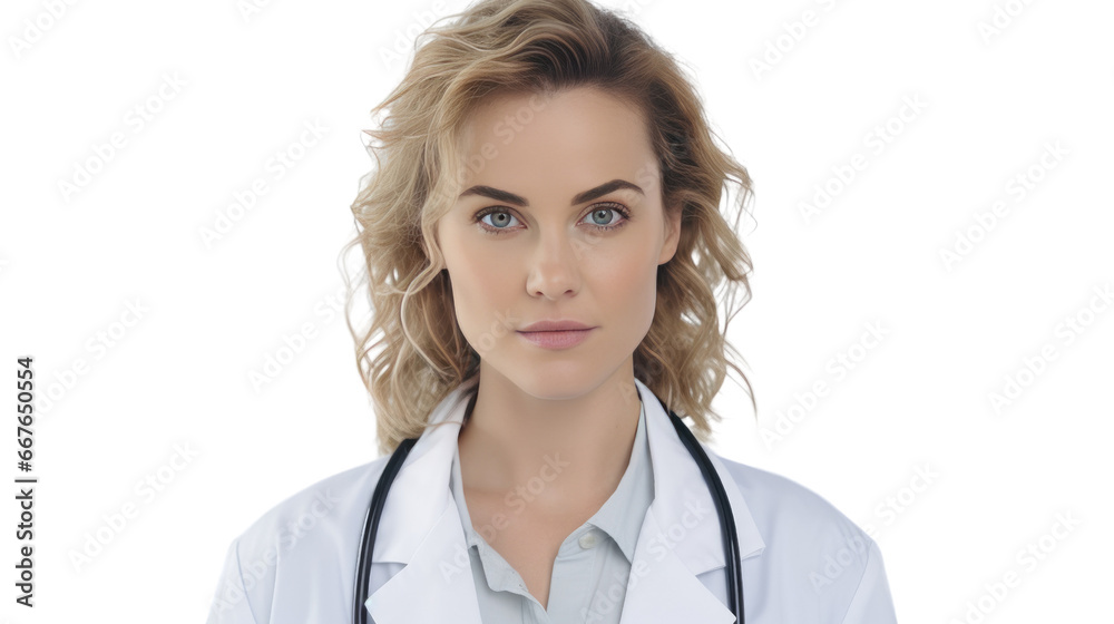 Portrait of a mid adult Caucasian female doctor Portrait of a mid adult Caucasian female doctor