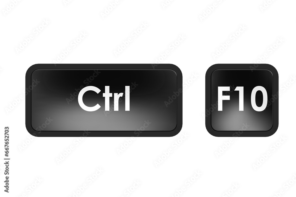 Keyboard shortcut with control and F10 button Keyboard shortcut with control and F10 button