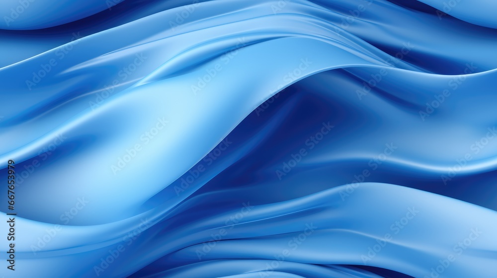 Obraz premium Blue waves abstract background texture. Print, painting, design, fashion.