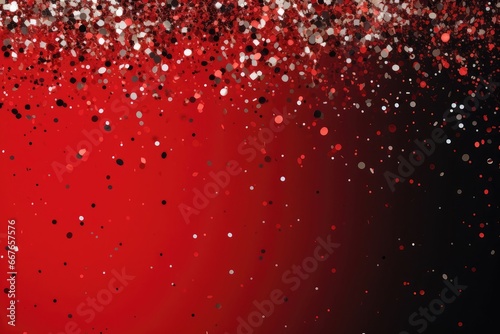Abstract festive red background with splash of confetti © stopabox