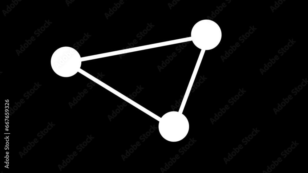 abstract network of connected white dots in motion, on black. connected dot background animation. abstract network of connected white dots in motion, on black. connected dot background animation.
