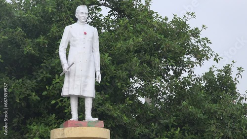 Statue of Jawaharlal Nehru in Tamil Nadu, the first Prime Minister of India
