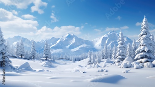 Winter background of snow and frost with free space for your decoration. © pvl0707