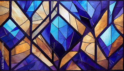 Stained Glass Texture of Tanzanite Stone