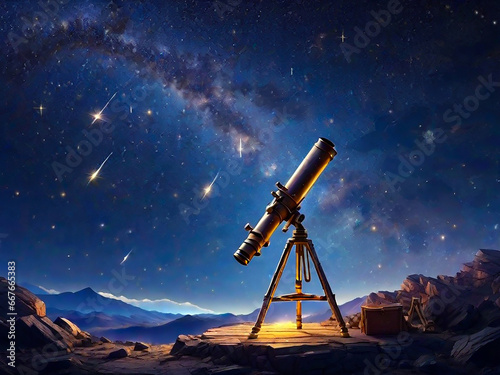 星を追いかける望遠鏡