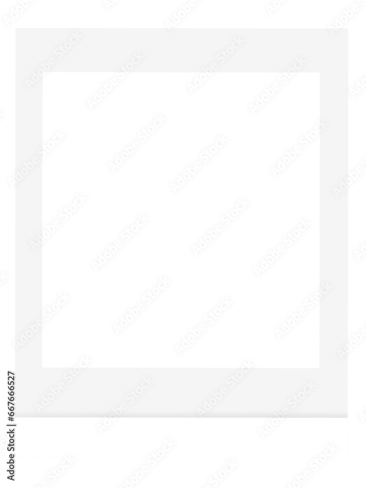 white photo frame white polaroid transparent background png for picture