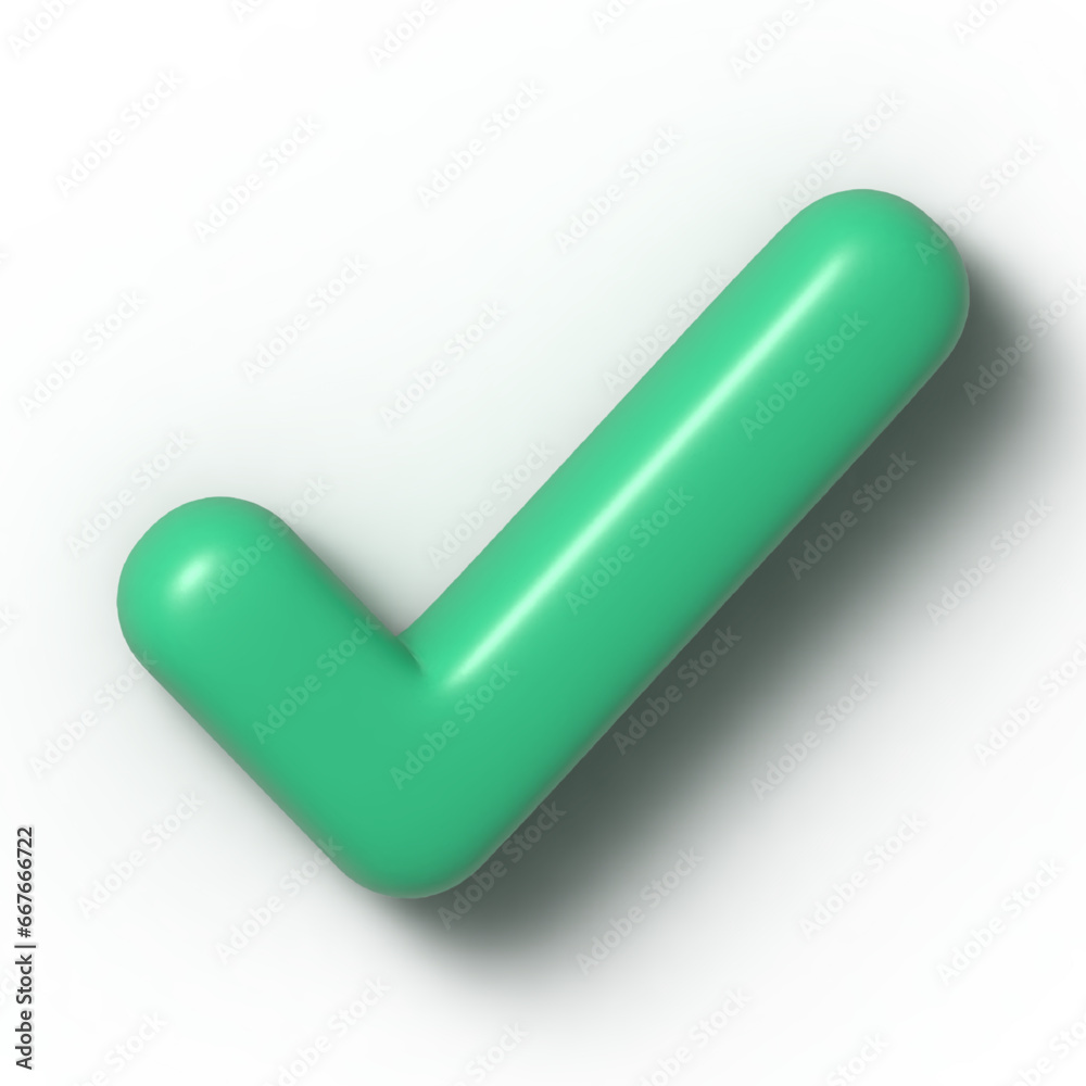 Coche verte en effet 3D arrondi Coche verte en effet 3D arrondi
