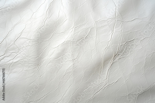 White crumpled paper background. Texture of crumpled paper. photo