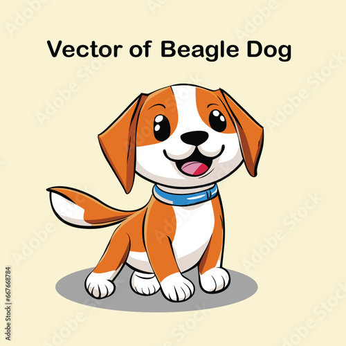 Vector of Beagle Dog