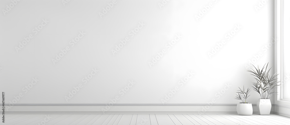 Interior scene of empty room mock up Interior scene of empty room mock up