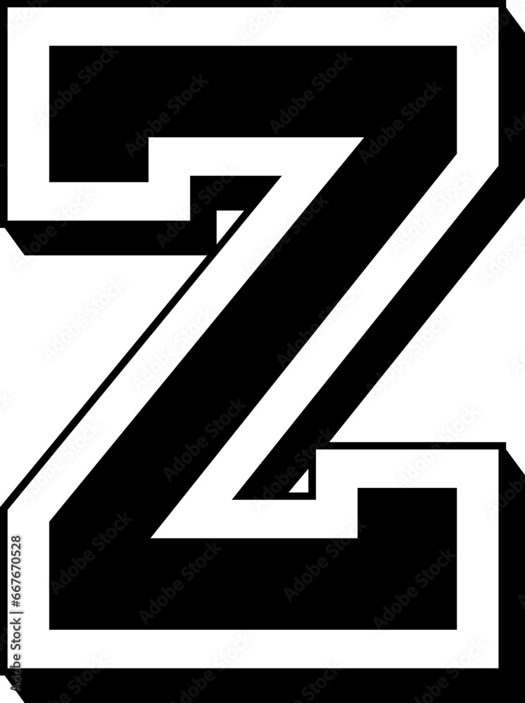 Z letter of the alphabet College Alphabet Varsity American Football Alphabet Sports Z letter of the alphabet College Alphabet Varsity American Football Alphabet Sports