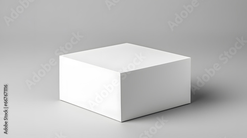 White paper box mock up © Oksana