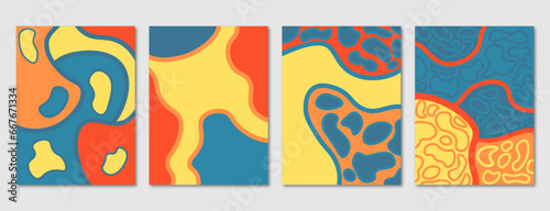 poster abstract art with minimal shapes. for poster art design, magazine, book cover, hi-tech print, cover artwork, background, wallpaper, and others.