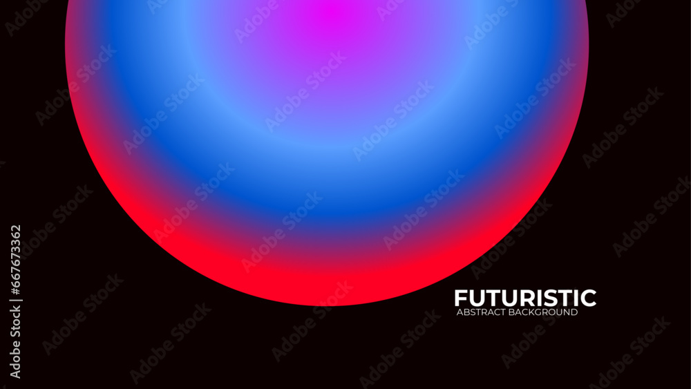 Futuristic abstract background. Glowing circle lines design. Modern shiny blue and pink geometric lines pattern. Future technology concept. Suit for poster, banner, cover,