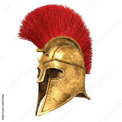 Spartan Legacy 3D Rendered Helmet of Warriors