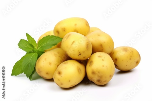 Nutritious Fresh potatoes. Raw organic group. Generate Ai