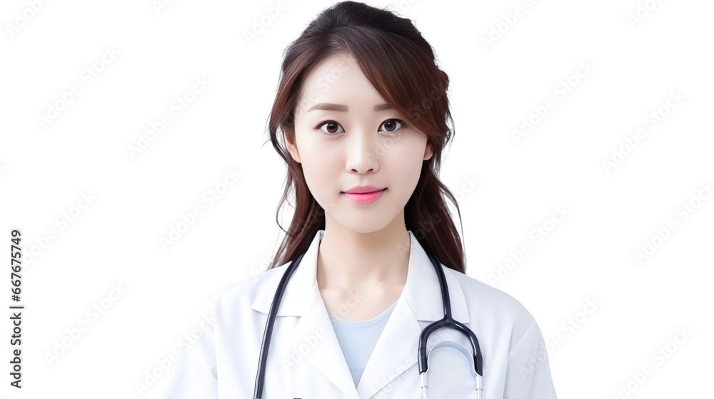 Portrait of a young Asian female doctor Portrait of a young Asian female doctor
